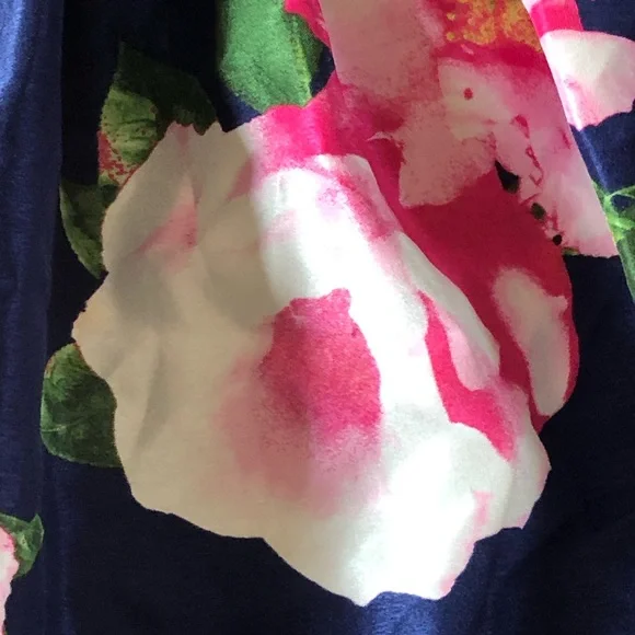 Sequin Hearts Size 9 Blue Floral Formal Skirt - Picture 3 of 6